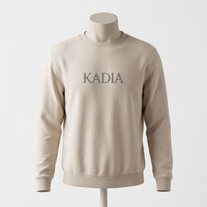 เสื้อสเวตเชิ้ตคุณภาพสูง ผ้าฝ้าย 100% ระบายอากาศได้ดี ทรงโอเวอร์ไซส์ และเสื้อฮู้ดดี้บุรุษ ปักโลโก้ตามสั่ง คอกลม - Product Image 2