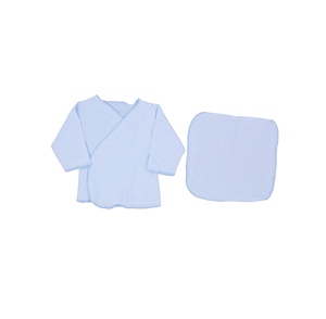 Bebé niños primavera venta al por mayor personalizado manga larga algodón burbuja recién nacido nuevo diseño 10 piezas azul mameluco conjunto - Product Image 3