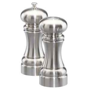 Stainless Steel Salt and Pepper Shaker Set Refillable Spice Dispenser <b>Adjustable</b> Pour Holes Kitchen Dining <b>Table</b> Seasoning - Product Image 3