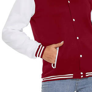 แจ็คเก็ตวาร์ซิตี้ลายสก็อตสำหรับผู้หญิง ขายส่ง ปักโลโก้ได้ กันลม เป็นมิตรกับสิ่งแวดล้อม ระบายอากาศได้ดี แขนหนัง ใส่ได้ทุกฤดู ขนาดปกติ - Product Image 3