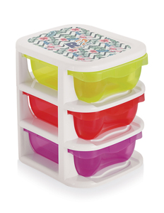 Stackable Plastic Food Containers Rectangle Three-Layer PP Material for Kitchen <b>Storage</b> Modern Design - Product Image 3