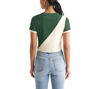 เสื้อยืดครอปท็อปผู้หญิงกำลังมาแรง ใส่สบาย แขนสั้น สวมใส่สบายๆ เนื้อผ้านุ่ม ทรงสวย น้ำหนักเบา เหมาะสำหรับใส่ทุกวัน - Product Image 2