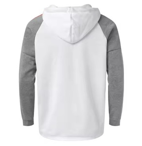 Men Color Blocking Tracksuit Set <b>White</b> Full Zip Hoodie <b>Jogger</b> Pants Casual Streetwear Breathable Solid Design winter Wear - Product Image 3