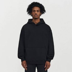 H5454 Fabricante de Ropa para Hombre en Guangzhou, Venta al Por Mayor de Sudaderas Personalizadas con Forro Polar de Mezcla de Algodón de 380 Gsm - Product Image 2