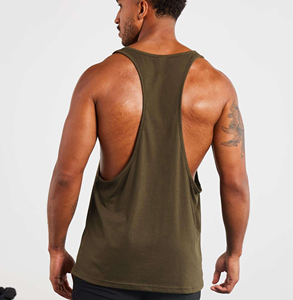 Men's Cut Out Sleeveless Shirt Gym <b>Stringer</b> <b>Vest</b> Blank Workout T-Shirt Muscle Tee Bodybuilding Tank Top Fitness Clothing - Product Image 2