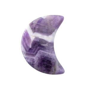 Piedra de Meditación de Amatista y Ágata de la Mejor Calidad, Forma de Luna, Hecha a Mano, Tema Patriótico, Portátil, F S CRYSTAL - Product Image 1