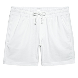 Pantalones cortos unisex de 280 GSM, 100% algodón, color sólido, con posibilidad de imprimir logotipo, para verano, gimnasio, actividades al aire libre, para hombre, con bolsillos. - Product Image 6