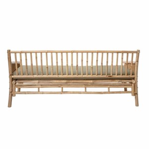 Natural Bamboo Garden Sofa Outdoor Bamboo Bench Eco Friendly Bamboo Patio Furniture for Balcony Resort Hotel - Product Image 1