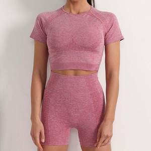 Yoga Suit Set Women Fitness Gym Wear Seamless Activewear Leggings Set - Product Image 3