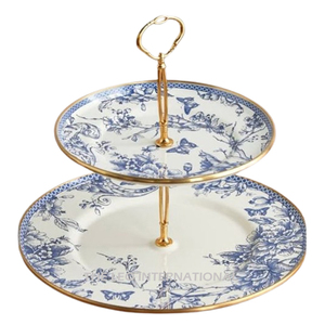 2 Tier White <b>Marble</b> <b>Cake</b> <b>Stand</b> with Gold Antler Base Resin Epoxy Mold Luxury Dessert Display Cupcake Holder for Wedding Party - Product Image 5