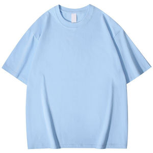 Camiseta Casual para Hombre, Fabricada en China y Bangladesh, con Logotipo Personalizado Bordado, 260g, Algodón Peinado Puro, Hombros Caídos, Color Sólido - Product Image 6