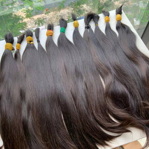 Extensions de cheveux vietnamiens 100 % vierges NASA HAIR VIETNAM, vente chaude, en vrac, 100 g, 55 cm, pour femmes, sans perte, peuvent être permanentées directement - Product Image 1