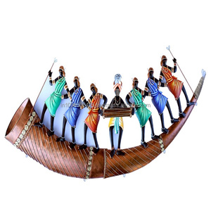 K S Exports, artisanat en fer de pointe, décorations murales ovales en fer forgé, élégantes et décoratives, ensemble multi-pièces pour la maison et le bureau - Product Image 1