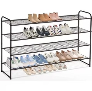 High On Trend New Metal Shoe Rack For Home Livingroom Hall Entry Storage Decorative Use Shoe Rack Footwear Shelve - Product Image 5