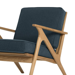 Sillón individual de madera de teca con espuma suave, ideal para la terraza de la casa o en una sala de estar de estilo moderno. - Product Image 5