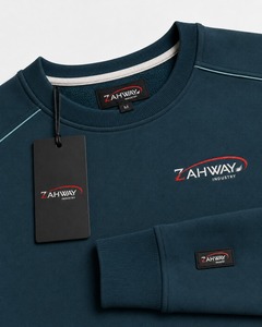 Sweat-shirts décontractés confortables à col rond pour hommes, coupe oversize, 100 % coton, effet délavé, prix de gros abordable - Product Image 6