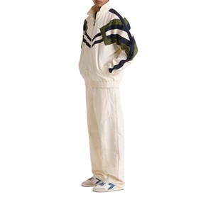 <b>Retro</b> Sports <b>Tracksuit</b> Set with Windbreaker Bomber Jacket and Sweatpants, Color Block Polyester Plus Size Custom 90s Vintage Sty - Product Image 4