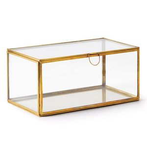 Wedding display box is made by hand from clear glass and brass - Product Image 4