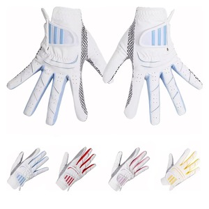 Gants de golf pour hommes en cuir Cabretta souple, pour les deux mains, avec grip chaud et froid, blancs, en tissu élastique respirant et durable, pour les sports de plein air - Product Image 4