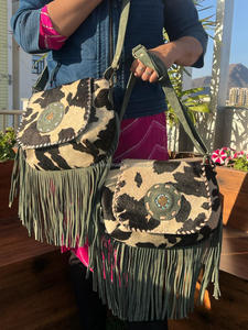 Nuevo y elegante bolso de cuero de vaca Real con flecos, bolso de cuero de gamuza de alta calidad, gran oferta, bolso Concho, ropa de fiesta, bolsos cruzados para mujer - Product Image 2