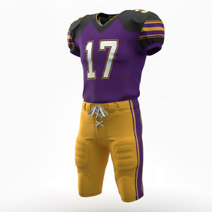 Conjunto de uniforme de fútbol americano para hombre, camiseta y pantalones, tela transpirable y resistente, diseñado para entrenamientos, partidos y juego en equipo. - Product Image 1