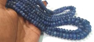 Perles Rondelles Lisses et Graduées en Tanzanite Bleue Naturelle Non Traitées 7-10mm - Product Image 4
