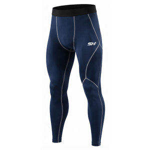 Men's Four Way Stretch Supportive Workout <b>Compression</b> <b>Leggings</b> Breathable Training Tights For Fitness Running Workout Wear - Product Image 1