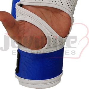 Professional Cowhide Leather Open Palm Cut Finger MMA Gloves for Boxing and Outdoor Training Breathable Lightweight OEM Gloves - Product Image 4