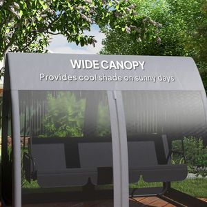 Sedia a Dondolo Contemporanea per Esterni e Interni, Adatta per Soggiorno, Hotel, Parco, Palestra, in Acciaio, Legno Moderno, Metallo e Poliestere PE - Product Image 2