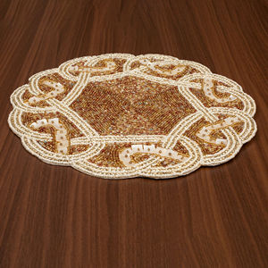 Luxury Kitchen Decoration <b>Beaded</b> <b>Placemats</b> Table Mat Dinning Table Restaurant and Hotel Design Handmade Decor Beads Design Mats - Product Image 2
