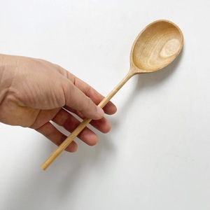 Cuchara de Té de Madera Duradera, Cuchara Reutilizable para Mezclar Café, Acabado Natural para Amantes del Té y Servicios de Catering - Product Image 1