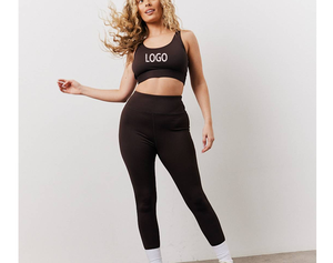 Conjunto Deportivo de 2 Piezas para Mujer, Ropa de Yoga y Fitness, Leggings de Cintura Alta con Control de Abdomen y Elasticidad en 4 Direcciones - Product Image 4