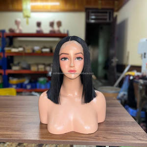 Wholesale Vietnamese Virgin Human Hair HD Lace Front <b>Wigs</b> Glueless 130% Density <b>Short</b> for Bob <b>Wig</b> Customizable - Product Image 2