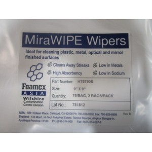2 Lotes de 75 Toallitas MiraWIPE HT5790B de 9" x 9" Delgadas - Equipo y Piezas de Semiconductores de Confianza de Marca Global - Product Image 4