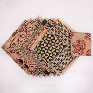 Ensemble de luxe de bandanas carrés en coton imprimé style Bagru pour la promotion en gros, le branding et les voyages, accessoires pour femmes - Product Image 4