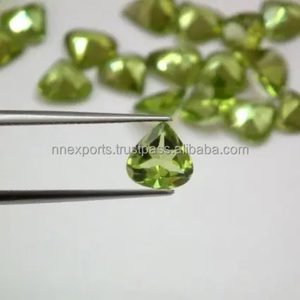 5mm Natural Peridot Faceted Heart Cut High Polished Loose Gemstone For <b>Ring</b> Bracelet Jewelry Making From Verified Manufacturer - Product Image 1