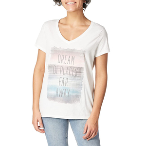 T-shirt pour femme en tissu de qualité supérieure, toucher luxueux, vêtements promotionnels, idéal pour les commandes en gros. - Product Image 1