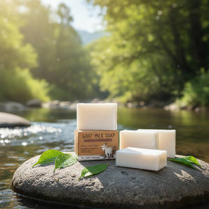 Jabón de Leche de Cabra, Fórmula Natural Suave e Hidratante para Todo Tipo de Piel, Limpieza Diaria para Rostro y Cuerpo - Product Image 1