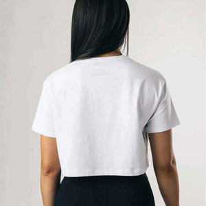 Blusas Cortas de Alta Calidad para Mujer, Blusas Casuales de Talla Grande, Transpirables, de Algodón/Bambú, Bordado Frontal Personalizable, Verano/Invierno - Product Image 3