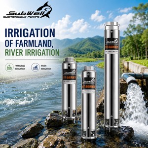 Pompe submersible multi-étages en acier inoxydable SubWell série ST, sortie 1 1/4 pouce, pour irrigation et agriculture - Product Image 1