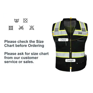 Chaqueta de Seguridad Reflectante de Alta Visibilidad, Resistente al Viento, con Múltiples Bolsillos, Ropa de Seguridad Vial de Alta Calidad - Product Image 6