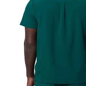High Quality Men's Medical Scrub Uniform <b>Set</b> V-neck Short Sleeve <b>Doctor</b> Nurse Hospital Workwear Suit Dental Spa Uniforms - Product Image 4