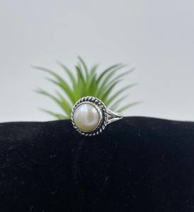 Anillo Delicado con Perla de Agua Dulce, Hecho a Mano, Plata de Ley 925, Chapado en Oro de 14K, Sin Níquel, Sin Plomo, Joyería Elegante para Regalo - Product Image 4