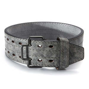 เข็มขัดยกน้ำหนักหนังปรับได้รุ่นใหม่ล่าสุด ดีไซน์ทันสมัย สีพื้น - Product Image 2