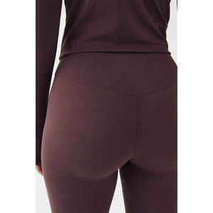 Legging de sport sexy personnalisé pour femme, taille haute, coupe ajustée, effet push-up, en Spandex et Nylon, couleur unie, pour le yoga et la course - Product Image 6