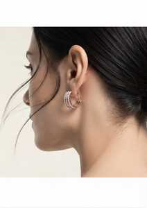 Boucles d'oreilles créoles halo en or rose, diamant de laboratoire taille brillant, or 18 carats, or massif 9 carats, certifiées IGI, luxe pour femme, cadeau, soirée - Product Image 3