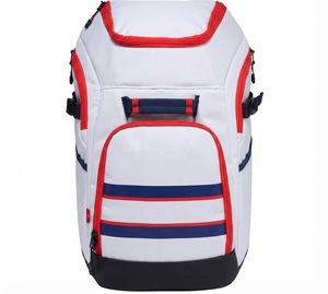 Mochila Blanca, Roja y Azul de 600D con Compartimento Frontal con Cierre, Bolsillos Laterales, Capacidad de 50-70L - Product Image 1
