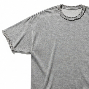 T-shirt Oversize Homme Tendance 2026 à Imprimé Graphique, Streetwear Tricoté Durable à Épaules Tombantes, Mode Urbaine - Product Image 3