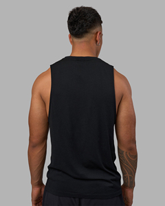 เสื้อกล้ามออกกำลังกายผู้ชาย OEM สำหรับฟิตเนส เทรนนิ่ง ไม่มีแขน พิมพ์ลายเรียบง่าย เสื้อยืดทรงสตริงเกอร์ สำหรับเพาะกาย - Product Image 2