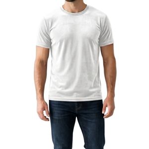 T-shirt en velours violet riche de qualité supérieure pour homme, t-shirt à manches courtes en velours lisse, respirant, doux au toucher, col rond, t-shirt d'hiver - Product Image 4